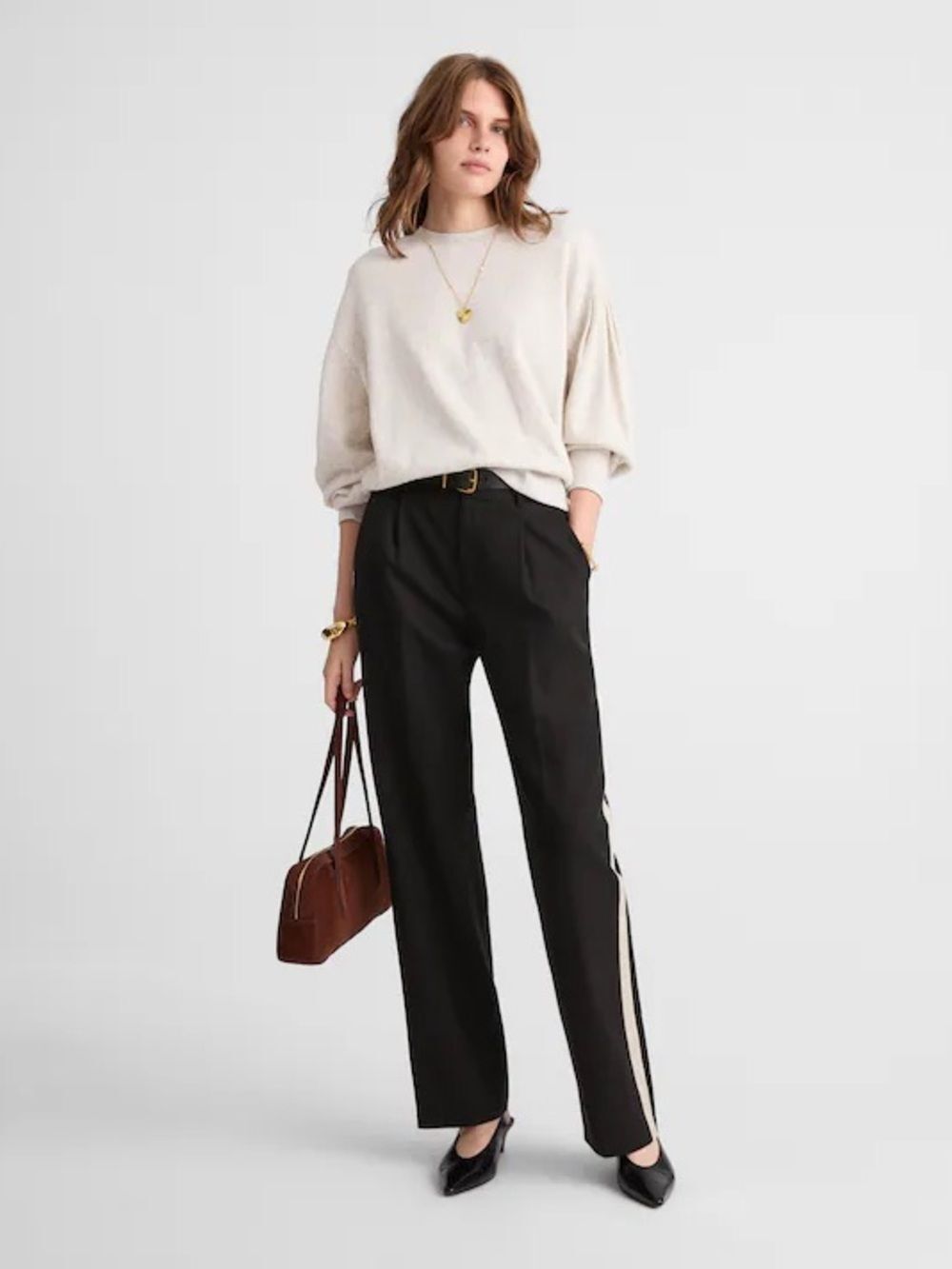 NWT Madewell The Signature Trouser Pant Jet Black Size 2